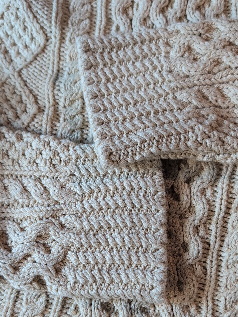 L.L.Bean Signature 100% Cotton Heavy Cable Knit Tunic Sweater – Size Large EUC - Picture 10 of 10